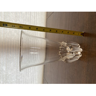 VTG STEUBEN Crystal Lotus Vase By GEORGE THOMPSON 10"H SIGNED