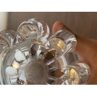 VTG STEUBEN Crystal Lotus Vase By GEORGE THOMPSON 10"H SIGNED