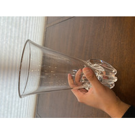 VTG STEUBEN Crystal Lotus Vase By GEORGE THOMPSON 10"H SIGNED