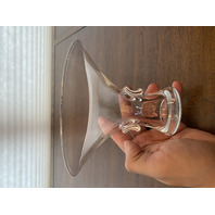 VTG PAIR Of Crystal STEUBEN Bouquet Vases GEORGE THOMPSON Design SIGNED