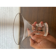 VTG PAIR Of Crystal STEUBEN Bouquet Vases GEORGE THOMPSON Design SIGNED