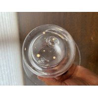 VTG PAIR Of Crystal STEUBEN Bouquet Vases GEORGE THOMPSON Design SIGNED