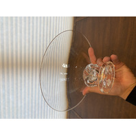 VTG STEUBEN 7884 Crystal Footed Tazza Bowl By George Thompson 10.5"W SIGNED