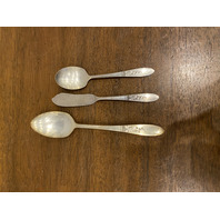 VTG 51 PIECE L & GEORGE H. ROGERS Co X/Tra Oneida LTD SILVERPLATE Flatware Set