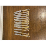 66 PIECE Cambridge Silver VERONA Stainless China Gold Accent Flatware Set