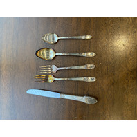 57 PIECE 1847 ROGERS BROS IS FIRST LOVE SILVERPLATE Flatware Set