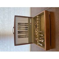 57 PIECE 1847 ROGERS BROS IS FIRST LOVE SILVERPLATE Flatware Set