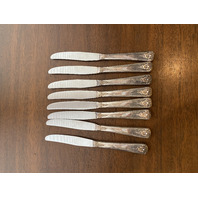 48 PIECE WM ROGERS Reinforced Plate IS Floral Pattern SILVERPLATE Flatware Set