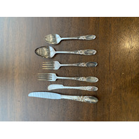 63 PIECE ONEIDA COMMUNITY WHITE ORCHID SILVERPLATE Flatware Set