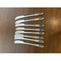 63 PIECE ONEIDA COMMUNITY WHITE ORCHID SILVERPLATE Flatware Set