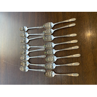 54 PIECE WM ROGERS IS MARY LOU/DEVONSHIRE SILVERPLATE Flatware Set MONOGRAM