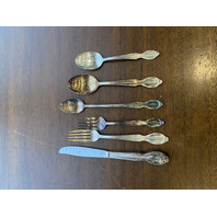 73 PIECE WM ROGERS IS PRECIOUS MIRROR SILVERPLATE Flatware Set