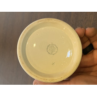 RARE VTG Wedgwood Queensware Pink On Cream Neoclassical Scene Lidded Jar 4.75"H