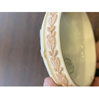 RARE VTG Wedgwood Queensware Pink On Cream Neoclassical Scene Lidded Jar 4.75"H