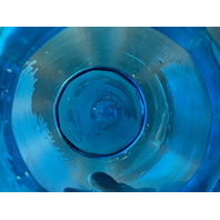 VTG Blue/Turquoise  MARY GREGORY Woman In Nature Pitcher HAND PAINTED 9.25"H