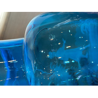 VTG Blue/Turquoise  MARY GREGORY Woman In Nature Pitcher HAND PAINTED 9.25"H