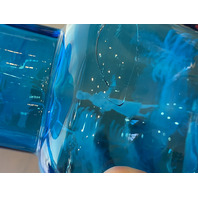 VTG Blue/Turquoise  MARY GREGORY Woman In Nature Pitcher HAND PAINTED 9.25"H