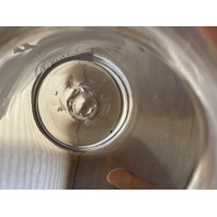 VTG Clear MARY GREGORY Nature Scene Glass Pitcher HAND PAINTED 9"H