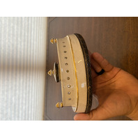 ANTIQUE Porcelain Floral HANDPAINTED Inkstand W/Gold Trim 7"L