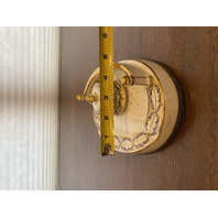 ANTIQUE Porcelain Floral HANDPAINTED Inkstand W/Gold Trim 7"L