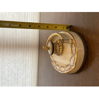 ANTIQUE Porcelain Floral HANDPAINTED Inkstand W/Gold Trim 7"L