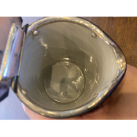 RARE VTG WEDGWOOD Jasperware Cobalt Blue Grapes/Cupids Lidded Syrup Pitcher 7"H