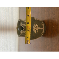 VTG Green/White Wedgwood Jasperware Neoclassical Scene Pitcher 4.75"H