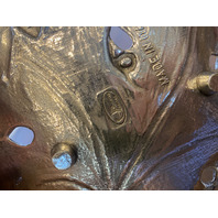 Valpeltro Pewter Leaf Design Serving Platter 15"L MADE IN ITALY