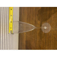 VTG BACCARAT Crystal "DOM PERIGNON" Champagne Flutes W/BOX 9.25"H SIGNED, FRANCE