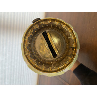 VTG Multicolored Floral Painted GWTW Oil Lamp 22"H