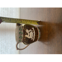 ANTIQUE Wedgwood Copper Luster Embossed Queensware MOTHER & CHILD Jug 4.75"H