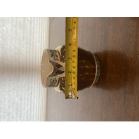 ANTIQUE Wedgwood Copper Luster Embossed Queensware MOTHER & CHILD Jug 4.75"H