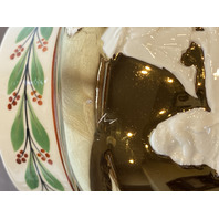 ANTIQUE Wedgwood Copper Luster Embossed Queensware MOTHER & CHILD Jug 4.75"H