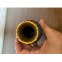 VTG JINGFA Chinese Cloisonn&eacute; On Brass Floral Vase W/Stand 5"H