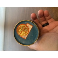 VTG JINGFA Chinese Cloisonn&eacute; On Brass Floral Vase W/Stand 5"H