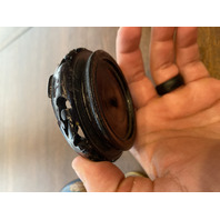 VTG JINGFA Chinese Cloisonn&eacute; On Brass Floral Vase W/Stand 5"H