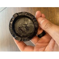 VTG JINGFA Chinese Cloisonn&eacute; On Brass Floral Vase W/Stand 5"H