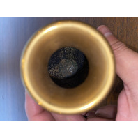 VTG JINGFA Chinese Cloisonn&eacute; On Brass Floral Vase W/Stand 5"H