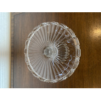 VTG FOSTORIA Clear COIN GLASS Round Cake Plate/Stand 10"W DISCONTINUED