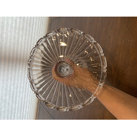 VTG FOSTORIA Clear COIN GLASS Round Cake Plate/Stand 10"W DISCONTINUED
