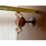 ANTIQUE FENTON Amethyst Iridescent Carnival BLACKBERRY BRAMBLE Compote 5"H