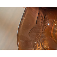 ANTIQUE FENTON Amethyst Iridescent Carnival BLACKBERRY BRAMBLE Compote 5"H