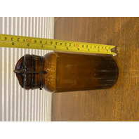 ANTIQUE TRADEMARK THE DANDY Dark Amber Fruit Jar PAT OCT 13TH 1885 8.75"H