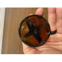 ANTIQUE TRADEMARK THE DANDY Dark Amber Fruit Jar PAT OCT 13TH 1885 8.75"H