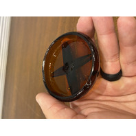 ANTIQUE TRADEMARK THE DANDY Dark Amber Fruit Jar PAT OCT 13TH 1885 8.75"H