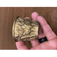 VTG Small Mycenaean-minoan Art Replica Handmade Gold Bull Cup MADE IN GREECE