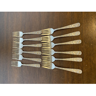 VINTAGE 88 PIECE S. KIRK & SON "REPOUSSE" STERLING Silverware Set