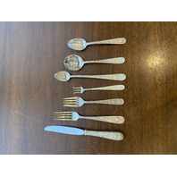 VINTAGE 88 PIECE S. KIRK & SON "REPOUSSE" STERLING Silverware Set