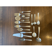 VINTAGE 88 PIECE S. KIRK & SON "REPOUSSE" STERLING Silverware Set