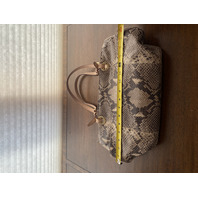 MICHAEL KORS Snake-Skin EmbossedPurse/Tote Bag 15"L